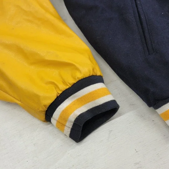 Vintage West Virginia Mountaineers Varsity Lettermans Jacket Steve & Barrys Sz L